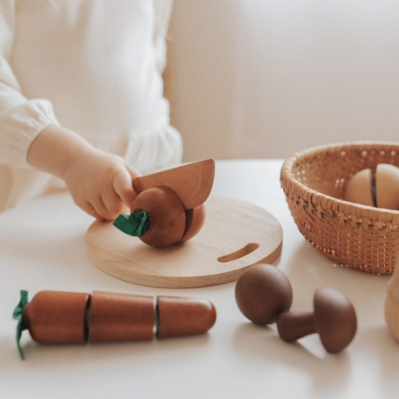 Q Toys Natural Fruit Basket 9PCS