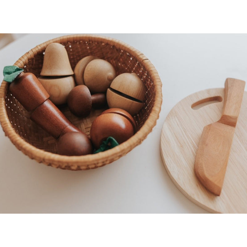 Q Toys Natural Fruit Basket 9PCS