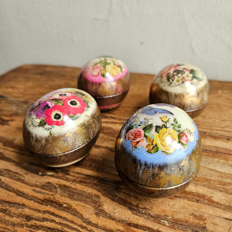Nostalgic Mini Egg Shape Tins - Assorted
