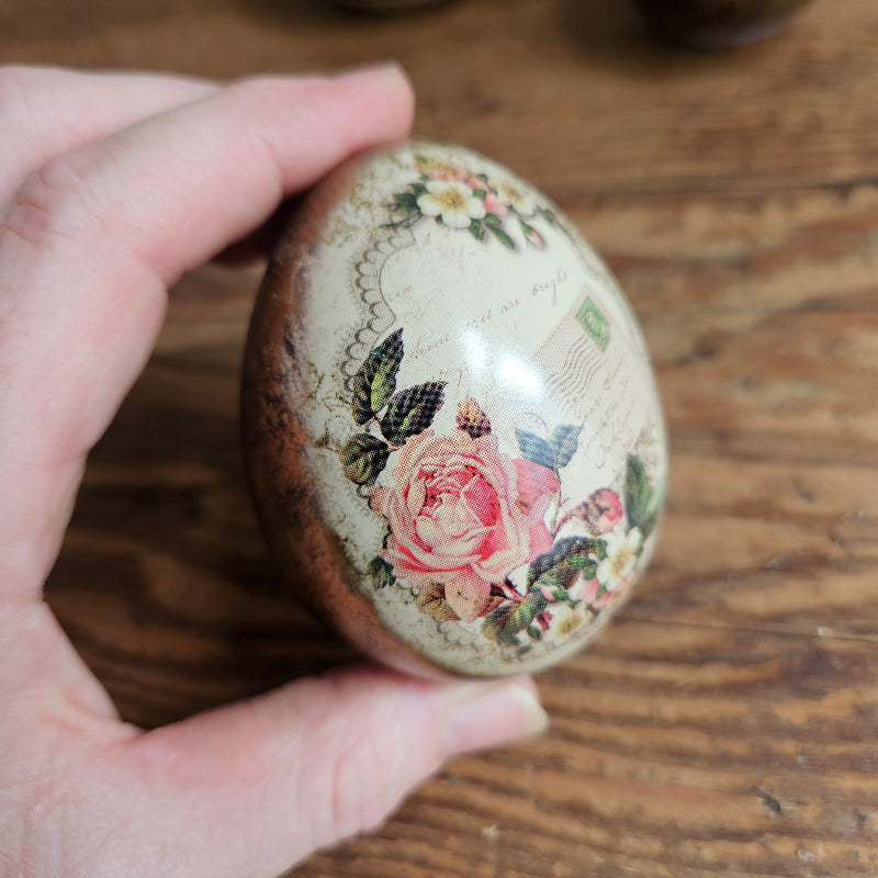 Nostalgic Mini Egg Shape Tins - Assorted