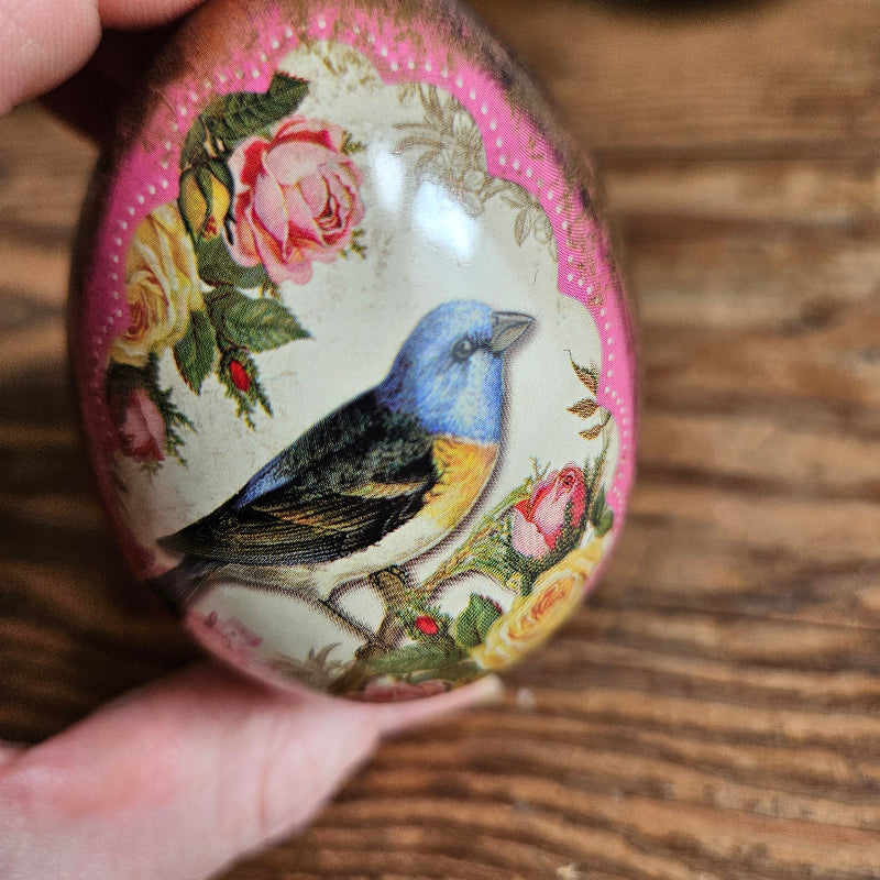 Nostalgic Mini Egg Shape Tins - Assorted