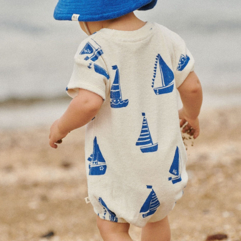 Nature Baby Juno Romper - Terry Regatta