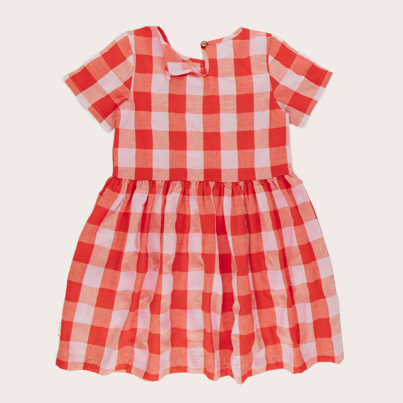 Olive And The Captain Noa Dress - Red Gingham