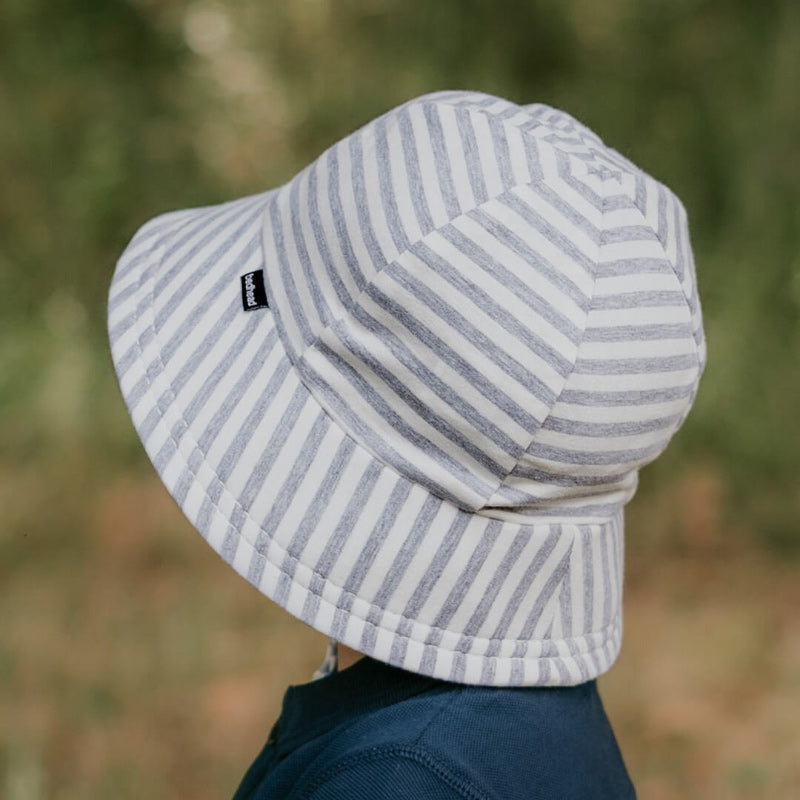 Bedhead Toddler Bucket Hat - Grey StripeBedhead Toddler Bucket Hat - Grey Stripe