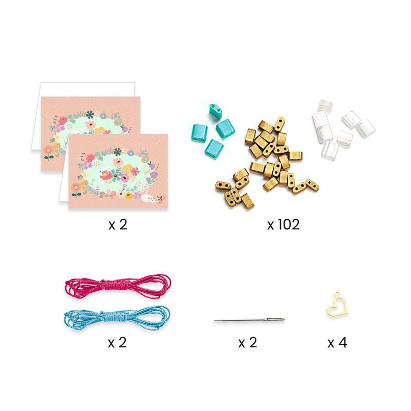 Djeco You & Me Beads Set - Tila & Flowers