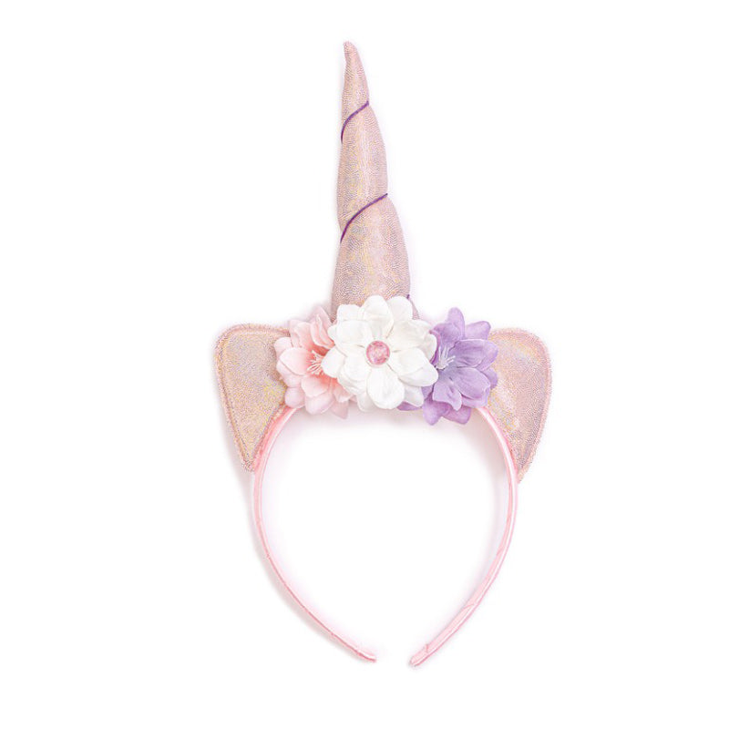 Unicorn Dress & Headband - Pink Shimmer