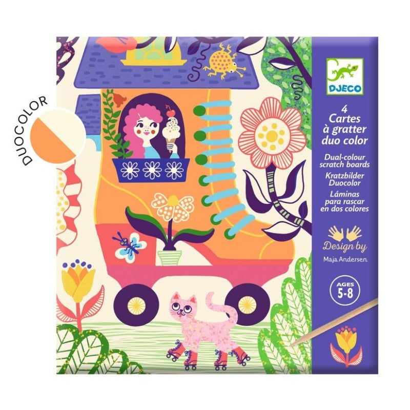 Djeco Scratch Cards - Wacky Houses