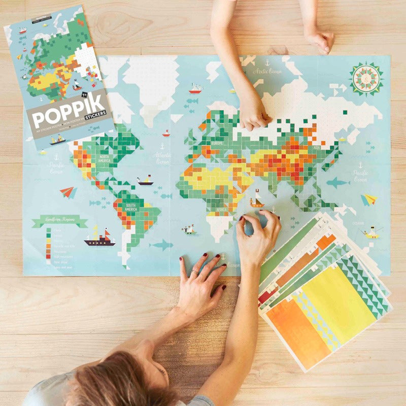 Discovery Stickers - World Map