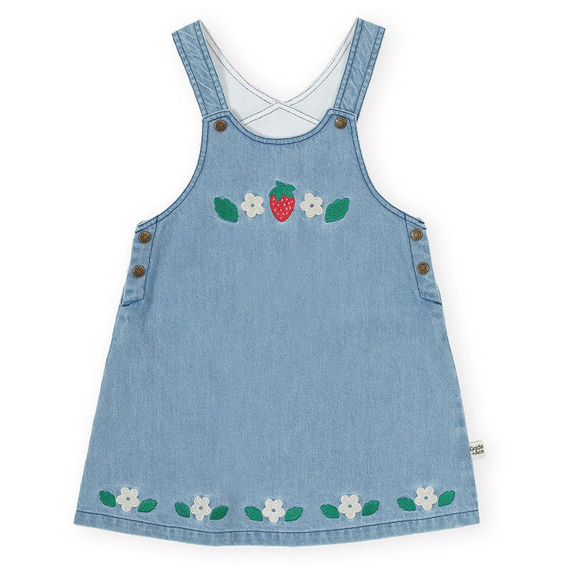 Goldie + Ace Pinafore Dress - Wild Strawberry