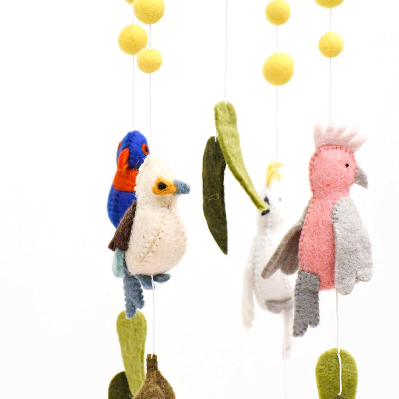Baby Cot Mobile - Australian Birds