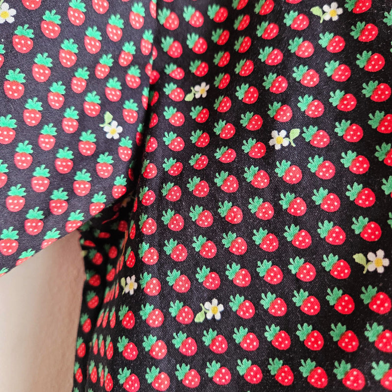 Shorties Disco Shirt - Tiny Strawberries