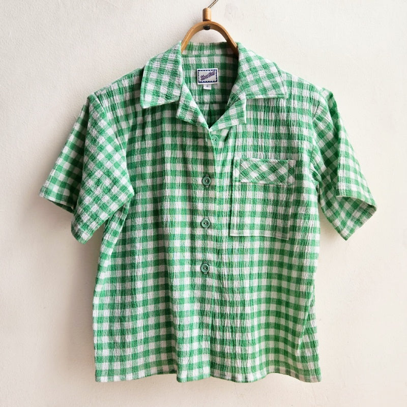 Shorties Disco Shirt Green Check