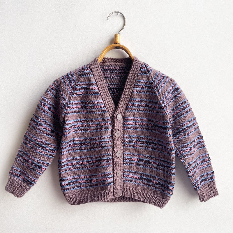 Hand Knit Striped Grandpa Cardigans - No. 9E