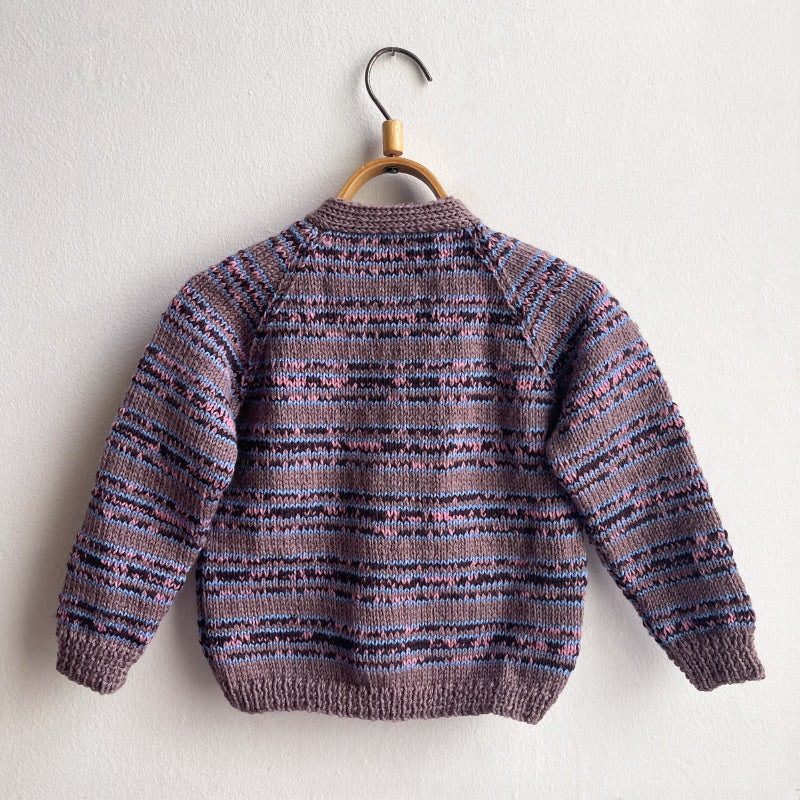 Hand Knit Striped Grandpa Cardigans - No. 9E