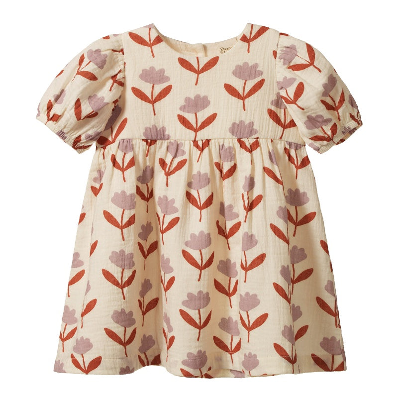 Nature Baby Albertine Dress Muslin - Fleurette