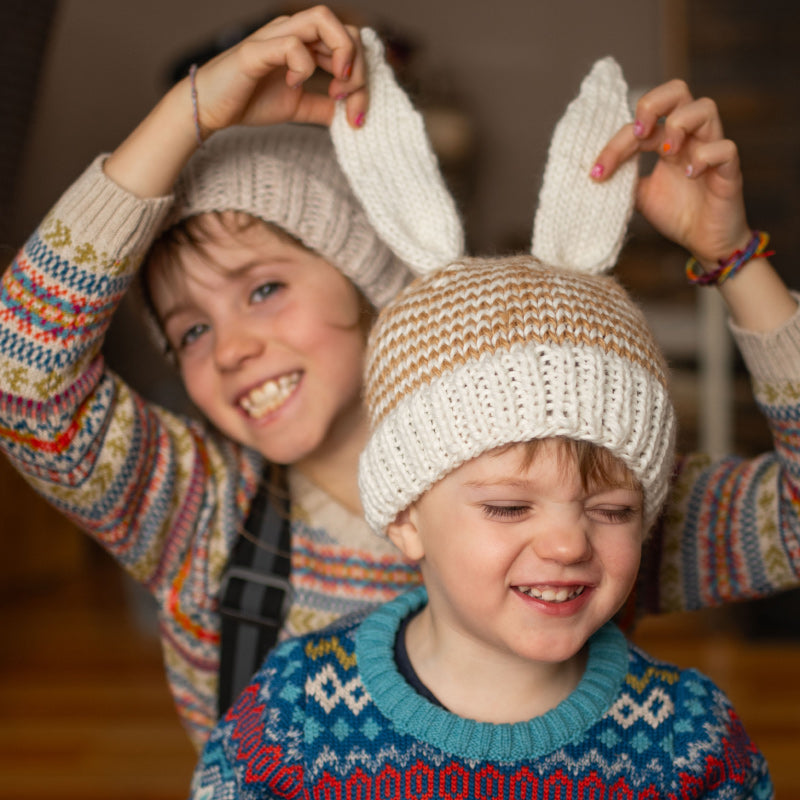 Acorn Flopsy Beanie - Cream/Tan