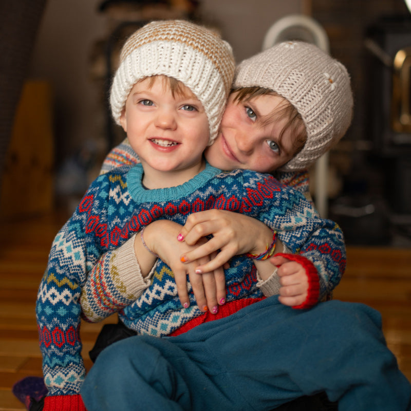 Acorn Flopsy Beanie - Cream/Tan