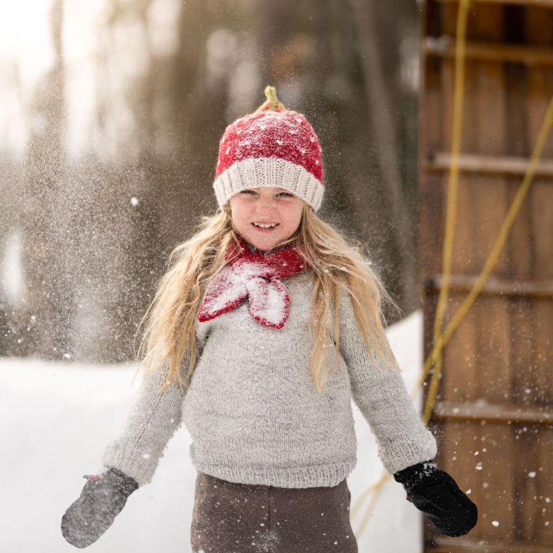 Acorn Cross Over Scarf - Strawberry