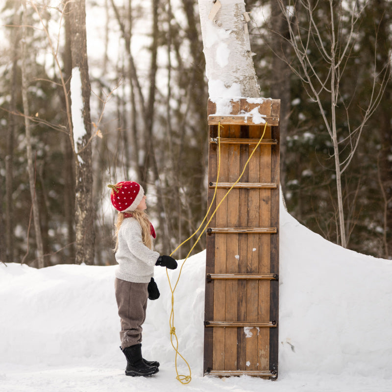 Acorn Cross Over Scarf - Strawberry