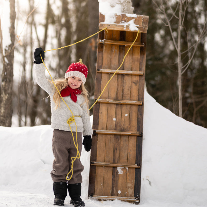 Acorn Cross Over Scarf - Strawberry