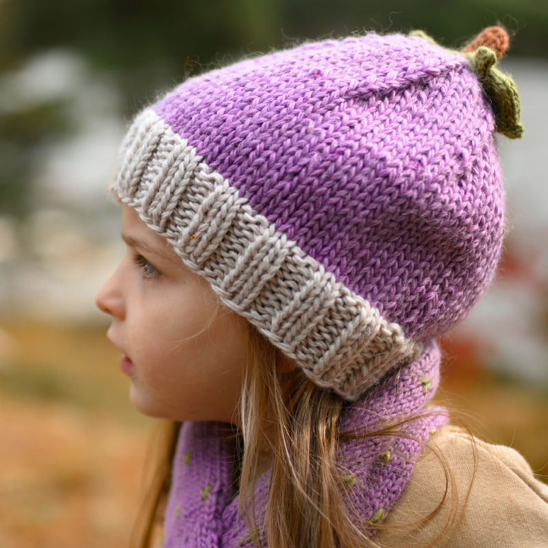 Acorn Grape Beanie - Lilac