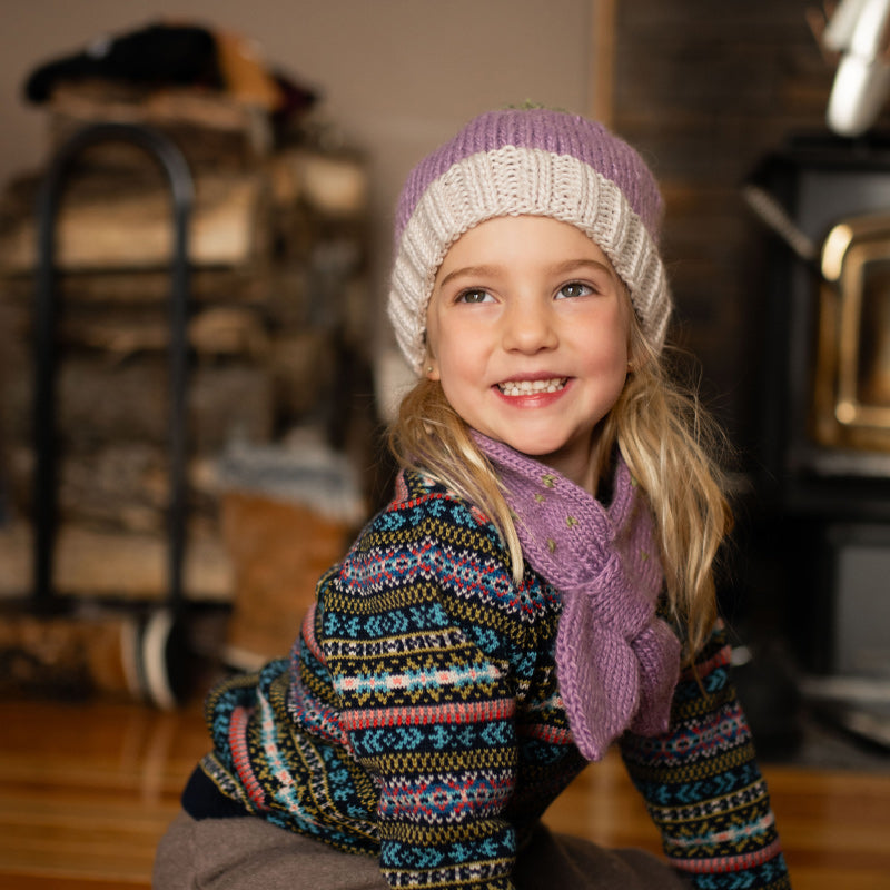 Acorn Grape Beanie - Lilac