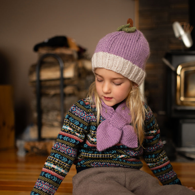 Acorn Grape Beanie - Lilac