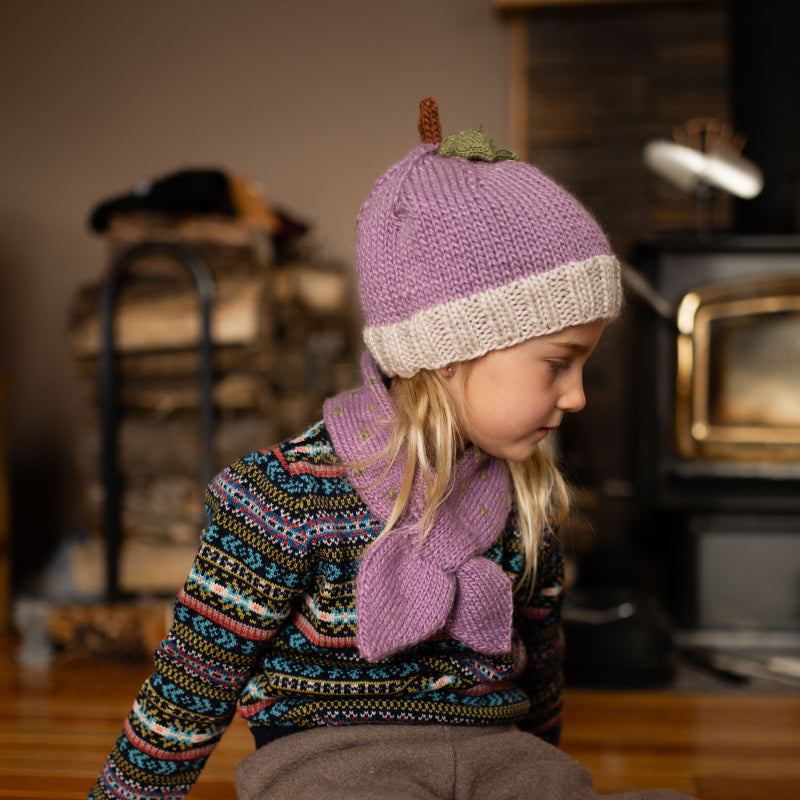 Acorn Grape Beanie - Lilac