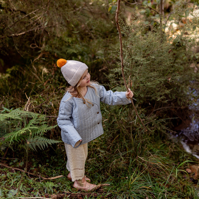 Acorn Como Beanie - Oatmeal Speckle