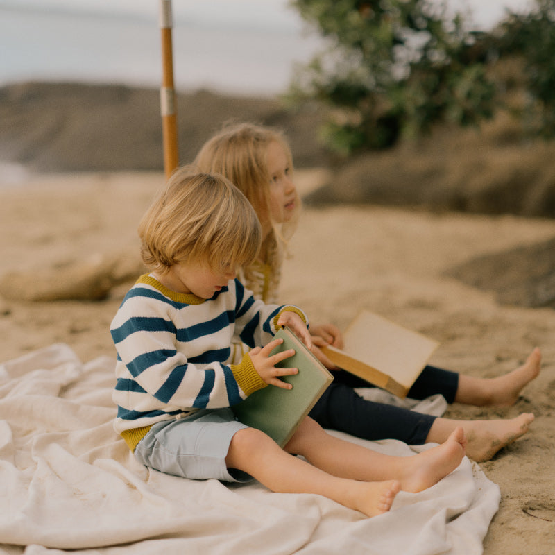 Nature Baby Billy Jumper - Marine Blue Stripe