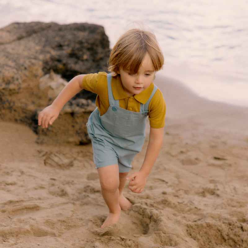 Nature Baby Tucker Shortie Overalls - Citadel
