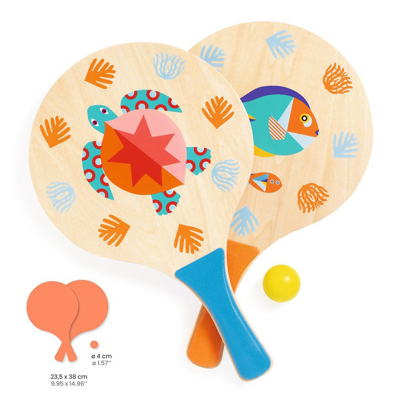Djeco Sea Beach Racket Set/Ball