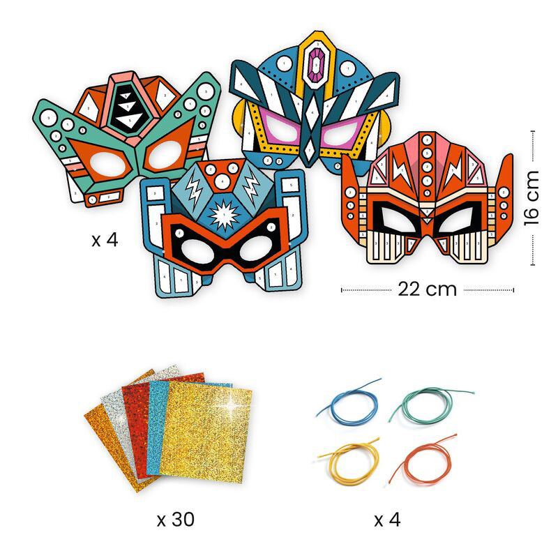 Do It Yourself - Super Robot Masks Metallic Stickers