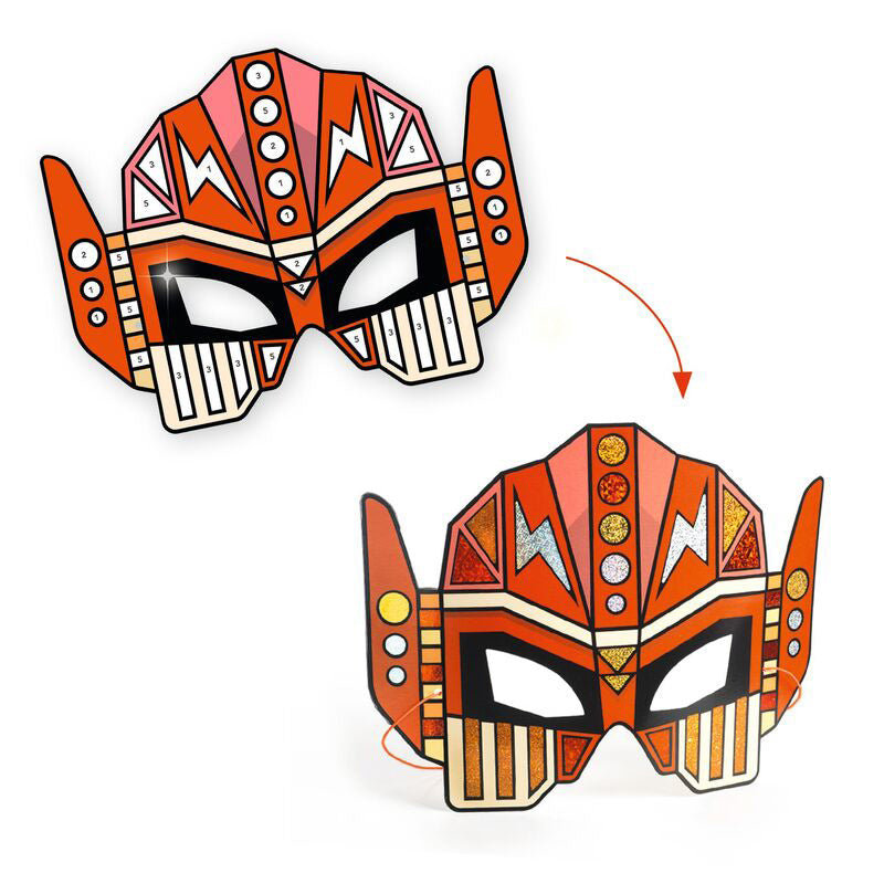 Do It Yourself - Super Robot Masks Metallic Stickers