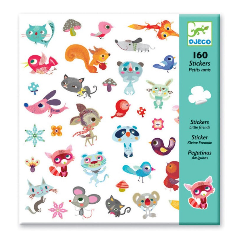 Djeco 160 Stickers - Small Friends