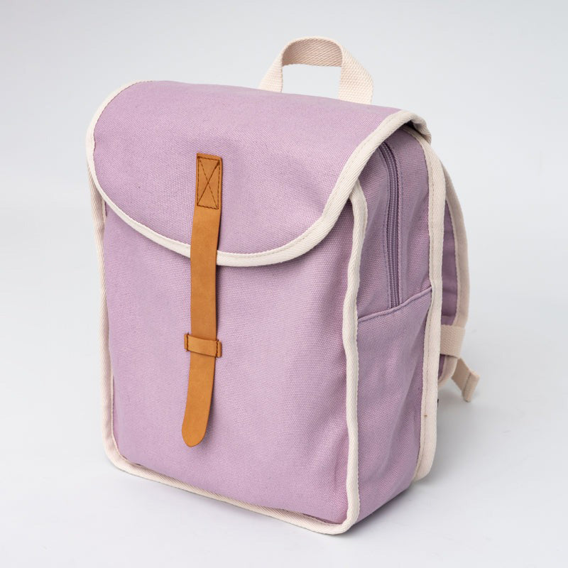 Petit Monkey Recycled Cotton Backpack - Lilac