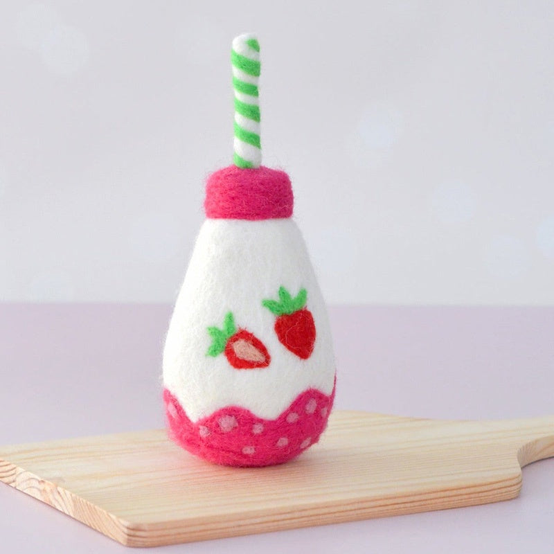 Felt Sparkling Strawberry Fruit Juice Bottle