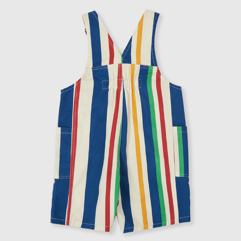 Goldie + Ace James Denim Overalls - 90's Bold Stripe