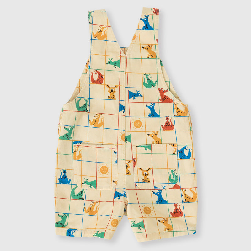 Goldie + Ace Burton Denim Overalls - Hopscotch