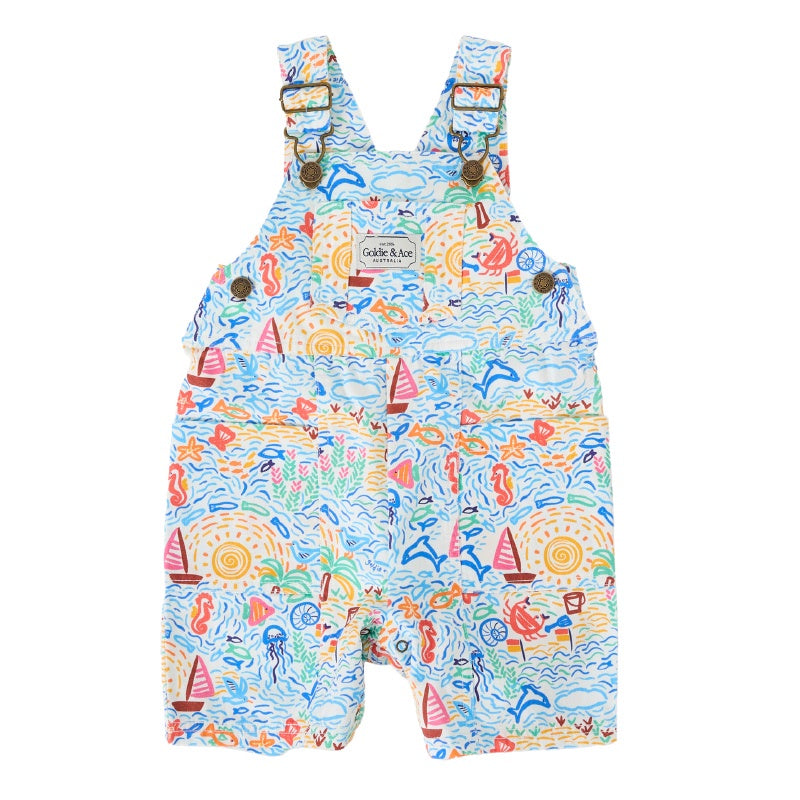 Goldie + Ace James Pocket Overalls - Summer Bay