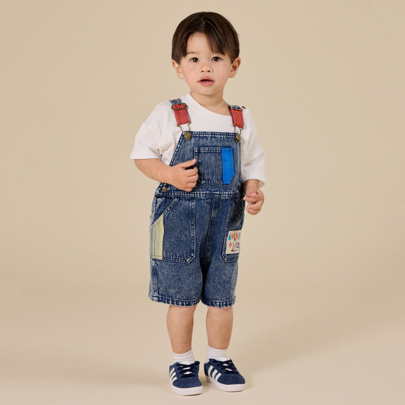 Goldie + Ace Burton Overalls - Primary Pop