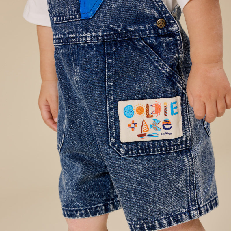 Goldie + Ace Burton Overalls - Primary Pop