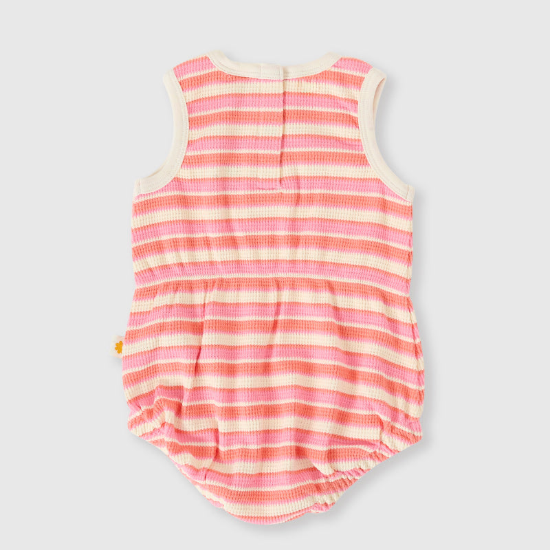 Goldie + Ace Bubble Romper - Watermelon Stripe