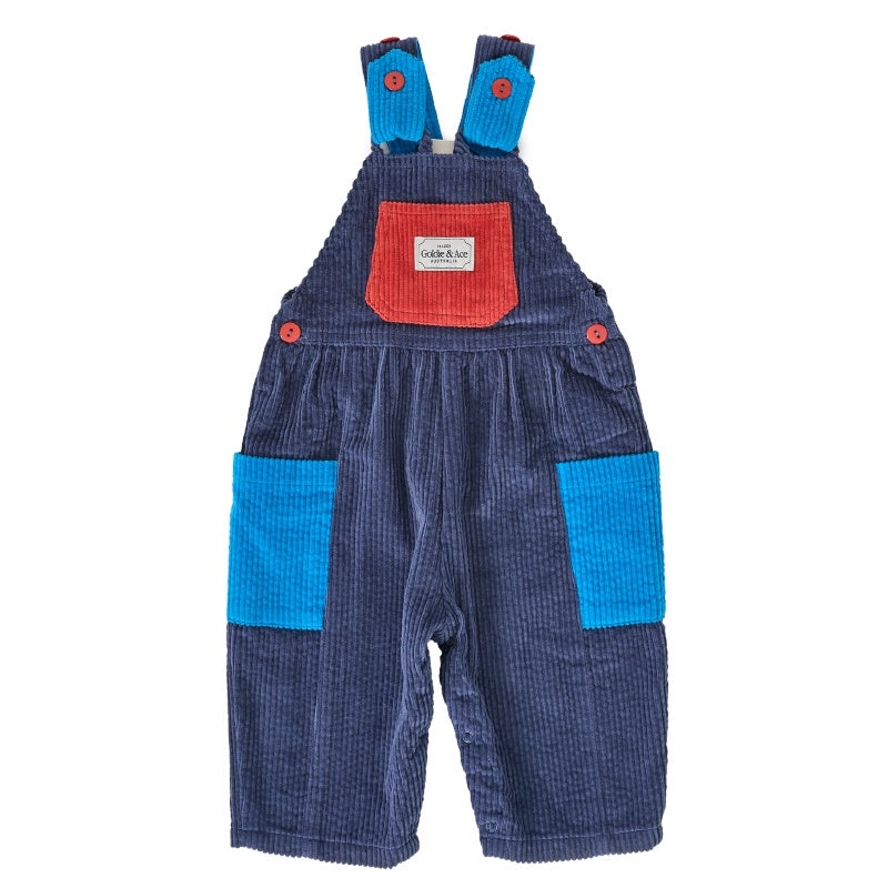 Goldie & Ace Sammy Cord Overalls - Colour Block