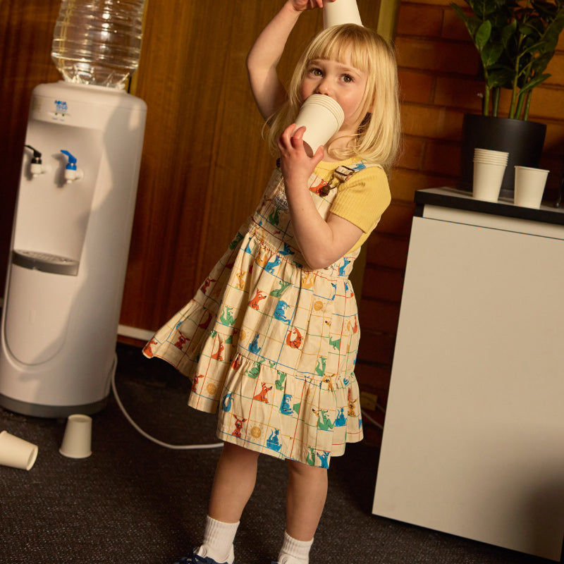 Goldie + Ace Tully Tiered Pinafore Dress - Hopscotch