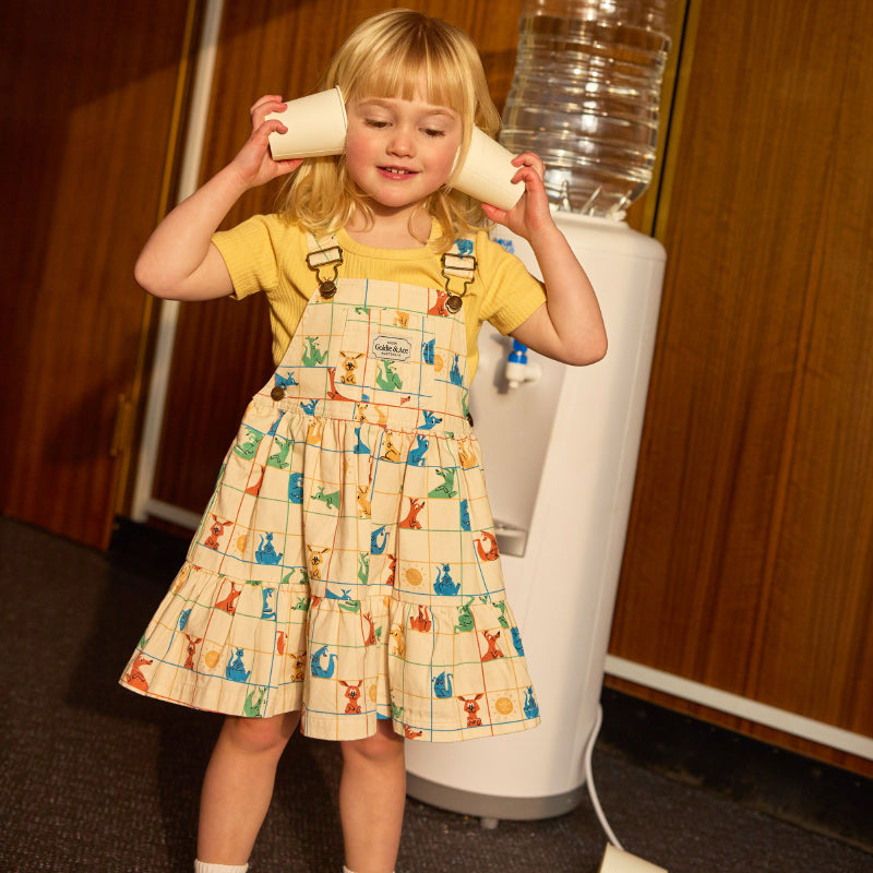Goldie + Ace Tully Tiered Pinafore Dress - Hopscotch