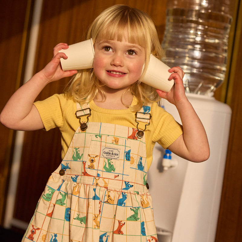Goldie + Ace Tully Tiered Pinafore Dress - Hopscotch