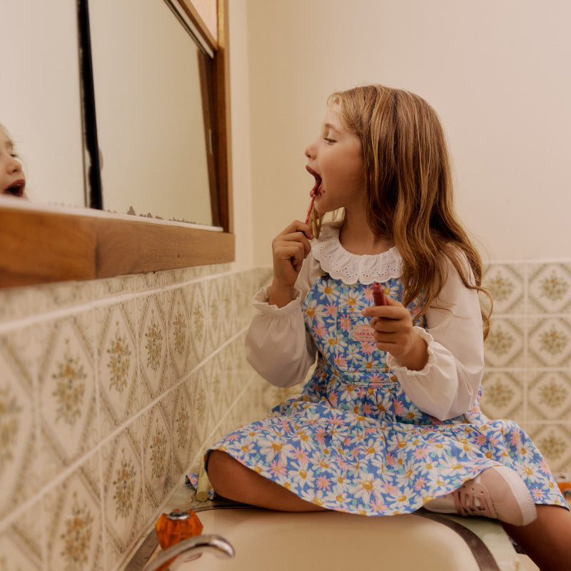 Goldie & Ace Tully Tiered Pinafore Dress - Seaside Daisy