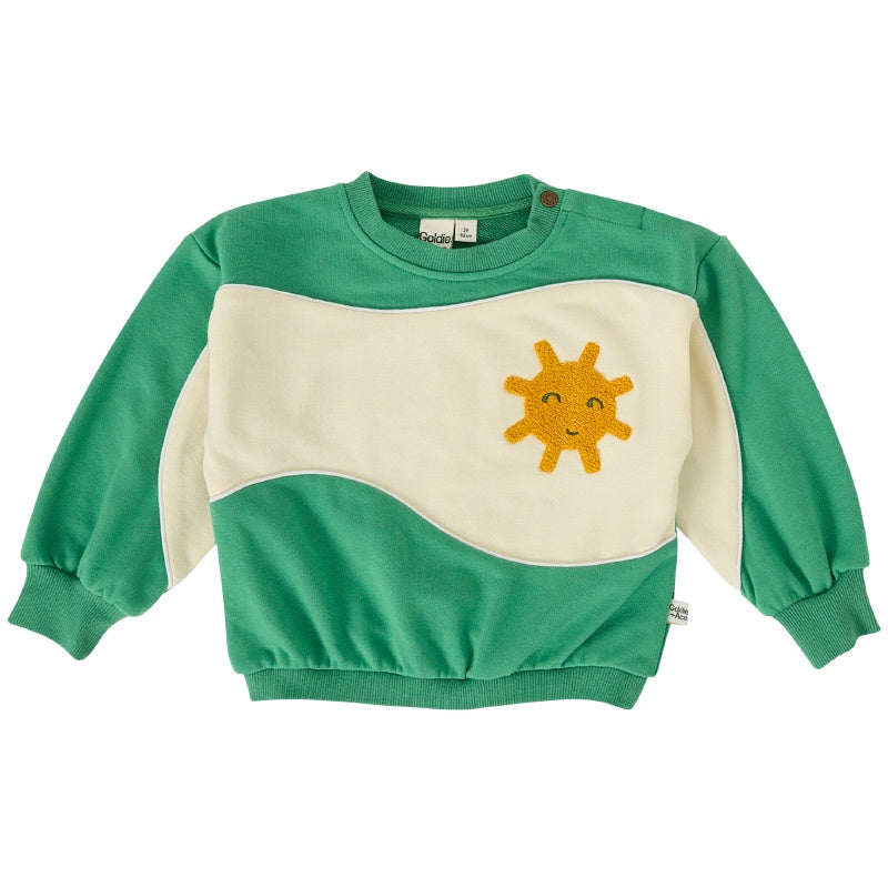 Goldie + Ace Sunshine Panel Sweatshirt - Fern
