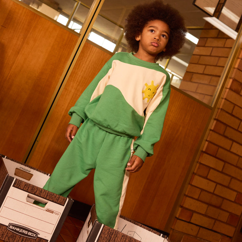 Goldie + Ace Arlo Pant - Fern/Vanilla